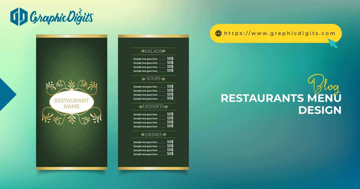 Restaurants Menu Design - Design Services